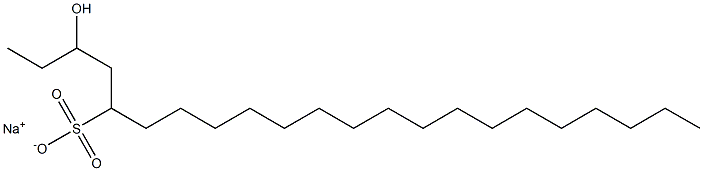 3-Hydroxydocosane-5-sulfonic acid sodium salt,,结构式