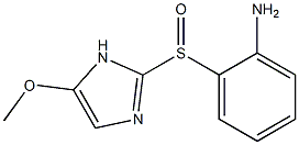 5-Methoxy-2-[[2-[amino]phenyl]sulfinyl]-1H-imidazole Struktur