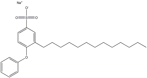 4-Phenoxy-3-tridecylbenzenesulfonic acid sodium salt 结构式