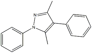 3,5-Dimethyl-1,4-diphenyl-1H-pyrazole,,结构式