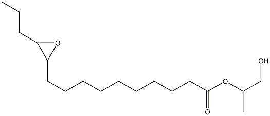 11,12-エポキシペンタデカン酸2-ヒドロキシ-1-メチルエチル 化学構造式