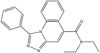 1-Phenyl-N,N-diethyl[1,2,4]triazolo[4,3-a]quinoline-5-carboxamide Structure