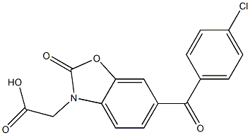 6-(4-Chlorobenzoyl)-2-oxo-3(2H)-benzoxazoleacetic acid