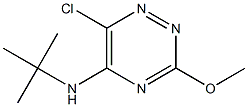 6-Chloro-3-methoxy-5-(tert-butylamino)-1,2,4-triazine 结构式