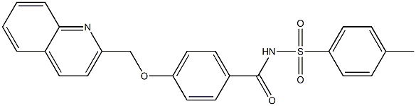 4-(2-Quinolinylmethoxy)-N-(p-tolylsulfonyl)benzamide|