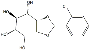 5-O,6-O-(2-Chlorobenzylidene)-D-glucitol,,结构式