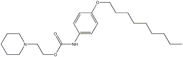 1-[2-[[(4-(Nonyloxy)phenyl)amino]carbonyloxy]ethyl]piperidine,,结构式