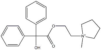 1-[2-[(Hydroxydiphenylacetyl)oxy]ethyl]-1-methylpyrrolidinium|