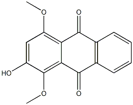 1,4-Dimethoxy-2-hydroxy-9,10-anthraquinone,,结构式