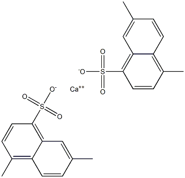 Bis(4,7-dimethyl-1-naphthalenesulfonic acid)calcium salt Struktur