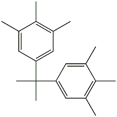 5,5'-イソプロピリデンビス(1,2,3-トリメチルベンゼン) 化学構造式