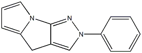 2,7-ジヒドロ-2-フェニル-2,3,3b-トリアザ-3bH-シクロペンタ[a]ペンタレン 化学構造式