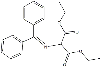 2-[(Diphenylmethylene)amino]malonic acid diethyl ester,,结构式