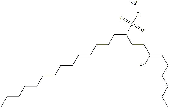 7-Hydroxytetracosane-10-sulfonic acid sodium salt,,结构式