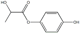 乳酸4-ヒドロキシフェニル 化学構造式
