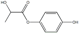 Lactic acid 4-hydroxyphenyl ester Structure