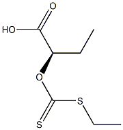 [R,(-)]-2-(Ethylthiocarbonothioyloxy)butyric acid Structure