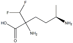 (5R)-2-(Difluoromethyl)-2,5-diaminohexanoic acid Structure