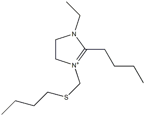 1-Ethyl-2-butyl-3-[(butylthio)methyl]-4,5-dihydro-1H-imidazol-3-ium