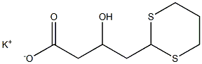  3-Hydroxy-4-(1,3-dithian-2-yl)butyric acid potassium salt