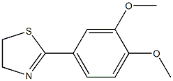 2-(3,4-Dimethoxyphenyl)-4,5-dihydrothiazole,,结构式