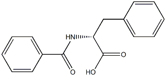 N-Benzoyl-D-phenylalanine Struktur