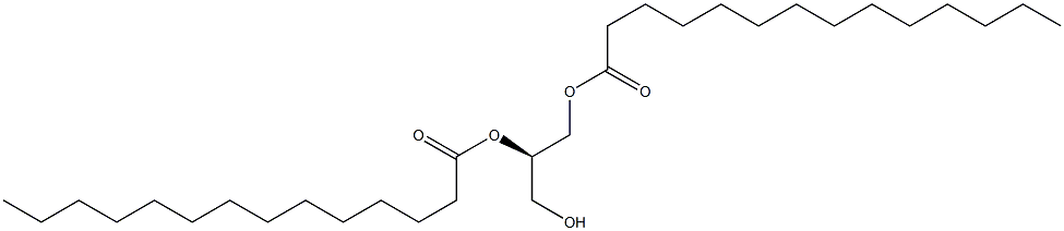 [R,(+)]-1,2,3-Propanetriol 1,2-ditetradecanoate Structure