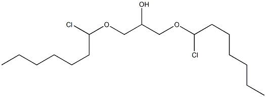 1,3-Bis(1-chloroheptyloxy)-2-propanol Structure
