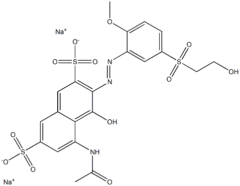 5-Acetylamino-4-hydroxy-3-[5-(2-hydroxyethylsulfonyl)-2-methoxyphenylazo]-2,7-naphthalenedisulfonic acid disodium salt|