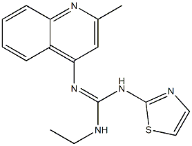 1-Ethyl-2-(2-methyl-4-quinolyl)-3-(2-thiazolyl)guanidine|