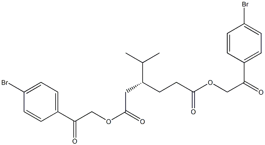 [R,(+)]-3-Isopropylhexanedioic acid bis[2-(p-bromophenyl)-2-oxoethyl] ester