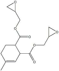 4-Methyl-3-cyclohexene-1,2-dicarboxylic acid diglycidyl ester Structure