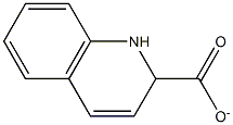 (1,2-ジヒドロキノリン)-2-カルボキシラート 化学構造式