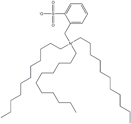 N,N,N-Triundecyl-2-sulfonatobenzenemethanaminium Structure