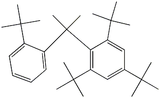 2-(2,4,6-Tri-tert-butylphenyl)-2-(2-tert-butylphenyl)propane,,结构式
