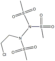 1-(2-Chloroethyl)-1,2,2-tris(methylsulfonyl)hydrazine,,结构式