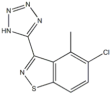 3-(1H-Tetrazol-5-yl)methyl-5-chloro-1,2-benzisothiazole Structure