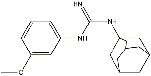 1-(1-Adamantyl)-3-(3-methoxyphenyl)guanidine Struktur