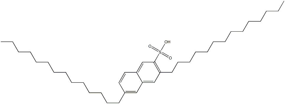 3,6-Ditetradecyl-2-naphthalenesulfonic acid