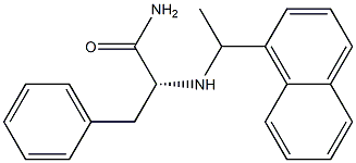 N-[1-(1-Naphtyl)ethyl]-D-phenylalaninamide,,结构式