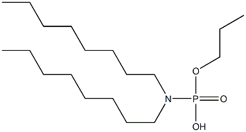 N,N-Dioctylamidophosphoric acid hydrogen propyl ester 结构式