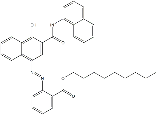  1-Hydroxy-4-[2-(nonyloxycarbonyl)phenylazo]-N-(1-naphtyl)-2-naphthamide