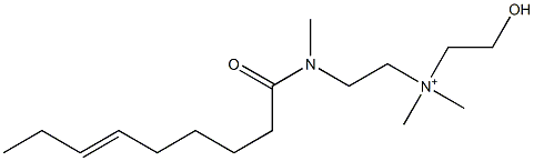 2-[N-(6-Nonenoyl)-N-methylamino]-N-(2-hydroxyethyl)-N,N-dimethylethanaminium,,结构式