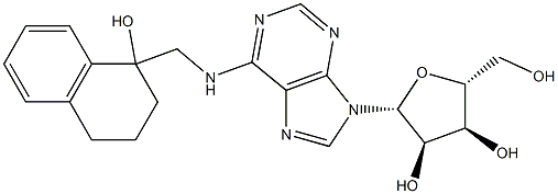 N-[[(1,2,3,4-Tetrahydro-1-hydroxynaphthalen)-1-yl]methyl]adenosine Structure