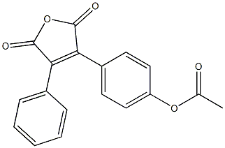 3-(4-Acetyloxyphenyl)-4-phenylfuran-2,5-dione Structure