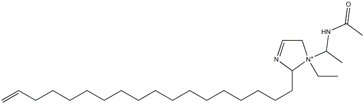 1-[1-(Acetylamino)ethyl]-1-ethyl-2-(17-octadecenyl)-3-imidazoline-1-ium Structure