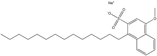 4-Methoxy-1-tetradecyl-2-naphthalenesulfonic acid sodium salt 结构式