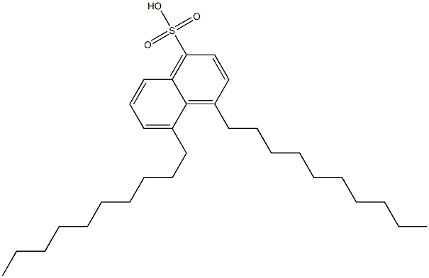 4,5-Didecyl-1-naphthalenesulfonic acid Structure