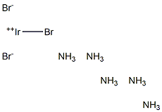 Bromopentammineiridium(III) bromide,,结构式