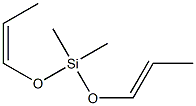 Dimethyl[(Z)-1-propenyloxy][(E)-1-propenyloxy]silane,,结构式
